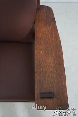 F63131EC Vintage Stickley Style Mission Oak Arts & Crafts Chair