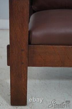 F63131EC Vintage Stickley Style Mission Oak Arts & Crafts Chair