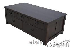 F63367EC RESTORATION HARDWARE Mission Oak Coffee Table w. Drawers