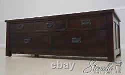 F63367EC RESTORATION HARDWARE Mission Oak Coffee Table w. Drawers