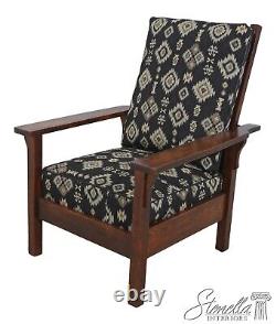 F64059EC STICKLEY Signed Antique Mission Oak Recliner Chair