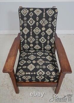 F64059EC STICKLEY Signed Antique Mission Oak Recliner Chair