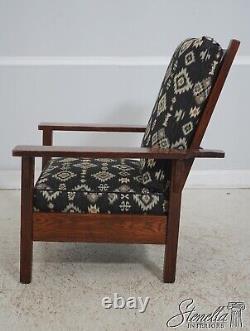 F64059EC STICKLEY Signed Antique Mission Oak Recliner Chair