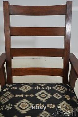 F64059EC STICKLEY Signed Antique Mission Oak Recliner Chair