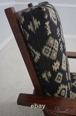 F64059EC STICKLEY Signed Antique Mission Oak Recliner Chair