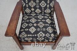 F64059EC STICKLEY Signed Antique Mission Oak Recliner Chair