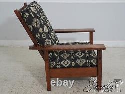 F64059EC STICKLEY Signed Antique Mission Oak Recliner Chair