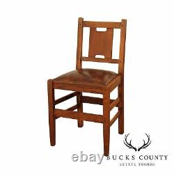 Gustav Stickley Antique Mission Oak H back Side Chair