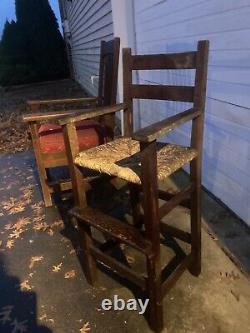 Gustav Stickley Antique Mission Oak High Chair Signed