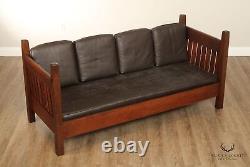 Gustav Stickley Antique Mission Oak Settle