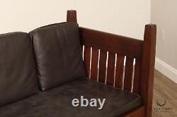 Gustav Stickley Antique Mission Oak Settle