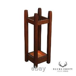 Gustav Stickley Antique Mission Oak Umbrella Stand