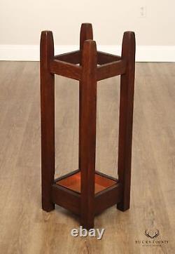 Gustav Stickley Antique Mission Oak Umbrella Stand