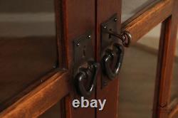 Gustav Stickley Antique Mission Oak and Glass Two-Door China Cabinet