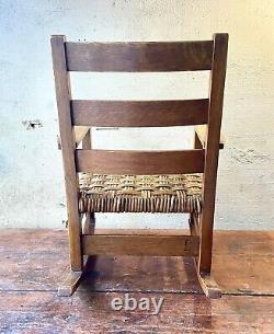 Gustav Stickley Mission Oak Arts & Crafts Childs Rocking Chair