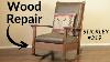 Gustav Stickley Rocker Repair And Restoration Antique Rocking Chair Fix And Wood Repairs Glue Chair