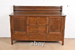 Gustav Stickley Style Mission Oak Arts & Crafts Sideboard