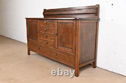 Gustav Stickley Style Mission Oak Arts & Crafts Sideboard