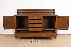 Gustav Stickley Style Mission Oak Arts & Crafts Sideboard