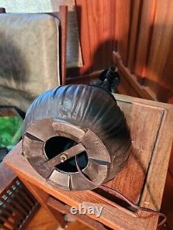 Handel oak leaf and acorn table lamp, mission, arts and crafts