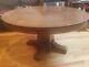 L&JG STICKLEY 54 Mission Oak Pedestal Dining Table