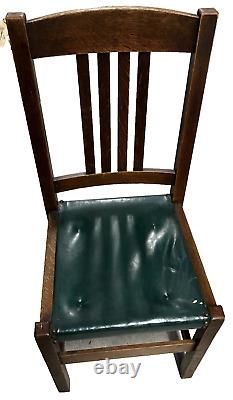 L&J G Stickley Handcraft Antique Mission Oak Side Chair Rare