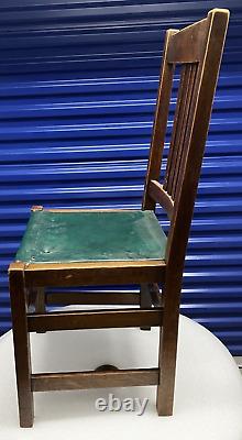 L&J G Stickley Handcraft Antique Mission Oak Side Chair Rare