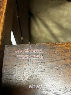 L&J G Stickley Handcraft Antique Mission Oak Side Chair Rare