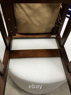 L&J G Stickley Handcraft Antique Mission Oak Side Chair Rare