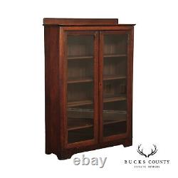 Larkin Antique Arts & Crafts Mission Oak Bookcase Cabinet