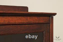 Larkin Antique Arts & Crafts Mission Oak Bookcase Cabinet
