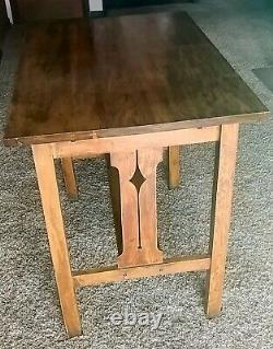 Library Table Antique, Oak Mission / Arts & Crafts Style