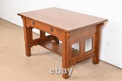 Lifetime Furniture Antique Mission Oak Arts & Crafts Desk or Library Table