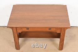 Lifetime Furniture Antique Mission Oak Arts & Crafts Desk or Library Table