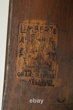 Limbert Antique Mission Oak Leather Top Writing Desk