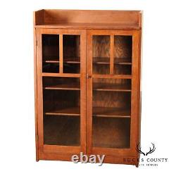 Limbert Antique Mission Oak Two Door Bookcase