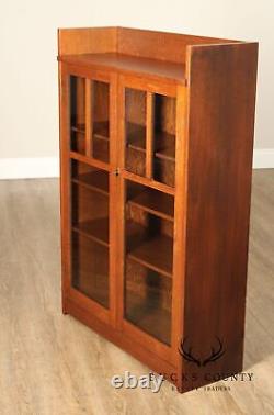 Limbert Antique Mission Oak Two Door Bookcase