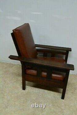 Limbert Antique Quartersawn Oak Mission Morris Chair