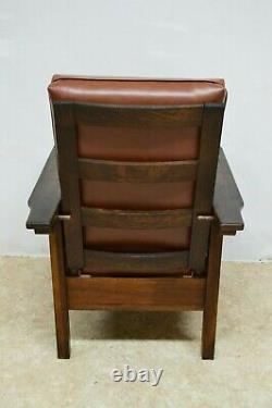 Limbert Antique Quartersawn Oak Mission Morris Chair