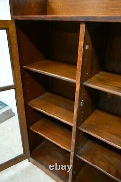 Limbert Antique Quartersawn Oak Mission Style Three Door Bookcase (B)