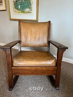 Limberts Antique Original Mission Oak Rocking Chair