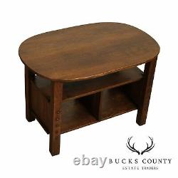 Michigan Chair Company Antique Mission Arts and Crafts Library Table