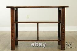 Michigan Chair Company Antique Mission Arts and Crafts Library Table