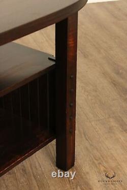 Michigan Chair Company Antique Mission Oak Library Table