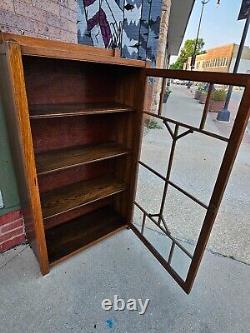 Mission Arts & Crafts Antique Oak Bookcase cabinet Lifetime Stickley