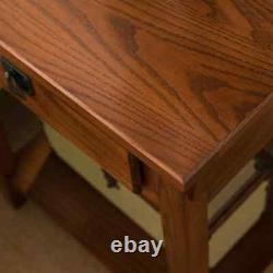 Mission End Table with Drawer, Solid Wood, 2-Pack Nightstand