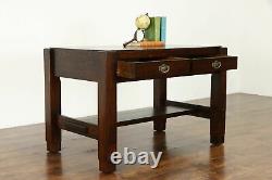 Mission Oak Arts & Crafts Antique Craftsman Library Table Desk Dewitt #37750