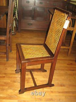 Mission Oak Arts & Crafts Era Cane Seat Chair Desk/Side Stickley Bros