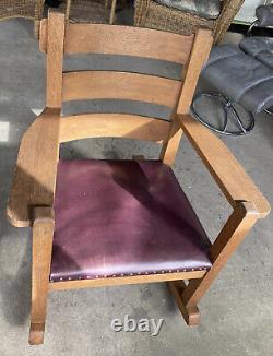 Mission Oak Arts & Crafts Rocking Rocker Chair