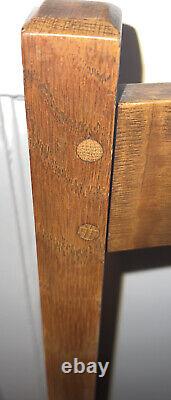 Mission Oak Charles Limbert Arts & Crafts Arm Chair Signed With Orig Cushion